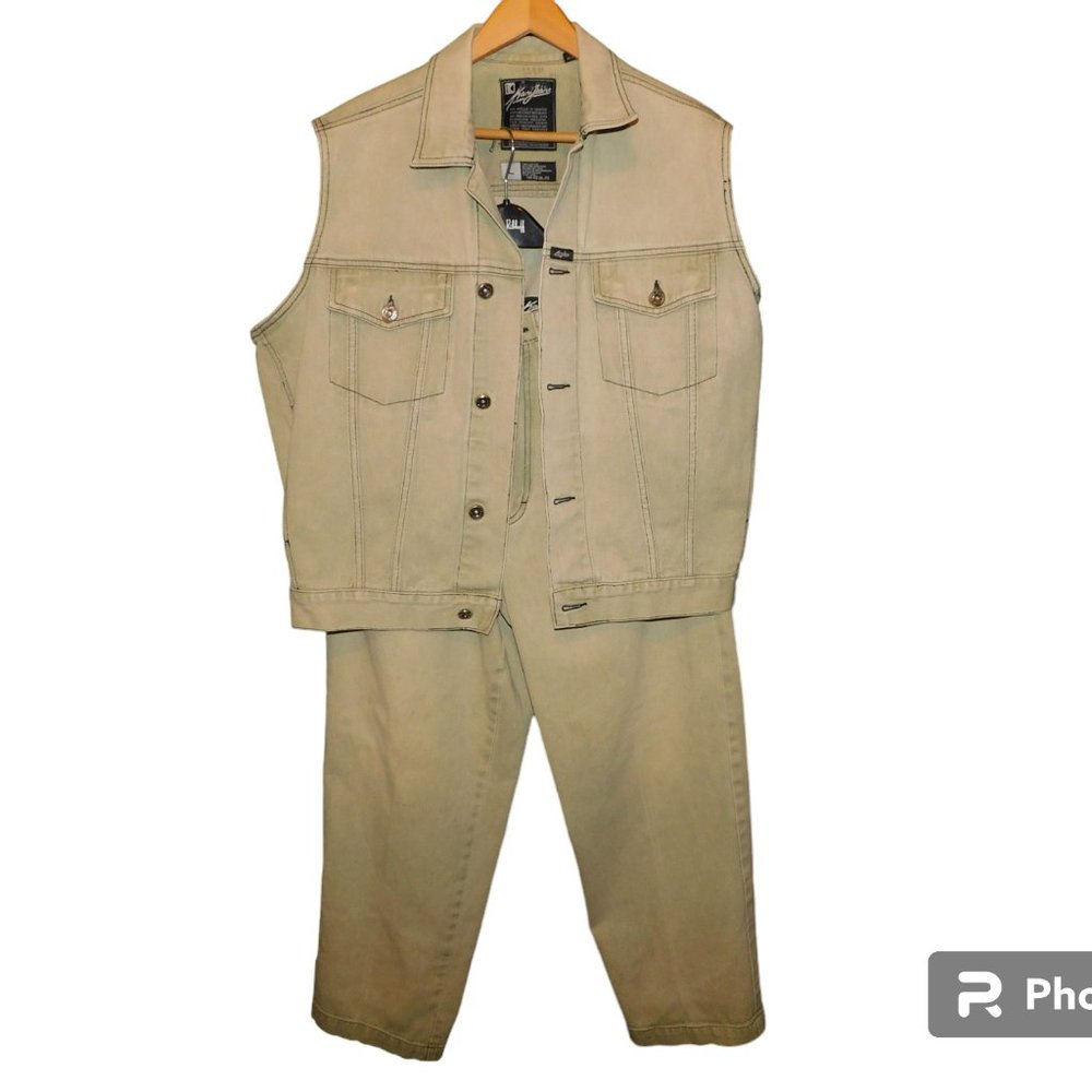 Kani Jeans Vintage Denim Jeans & Vest Baggy Skater